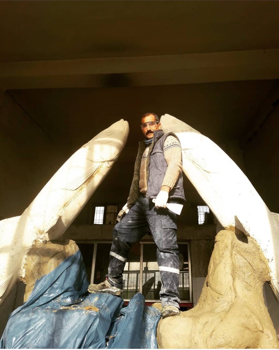 Mehmet Erdoğmuş Heykel Yapımı