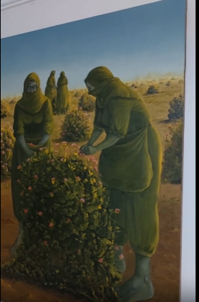 Gül Toplayanlar
Tuval üzeri yağlı boya 100 x 100 cm 2025